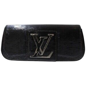 Louis Vuitton Pochette Sobie Epi Noir Black Electric Black logo elegant LV bag
